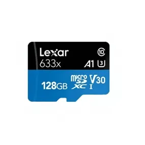 128GB High Performance MicroSDHC - 633x V30 A1 / U3 Memory Card