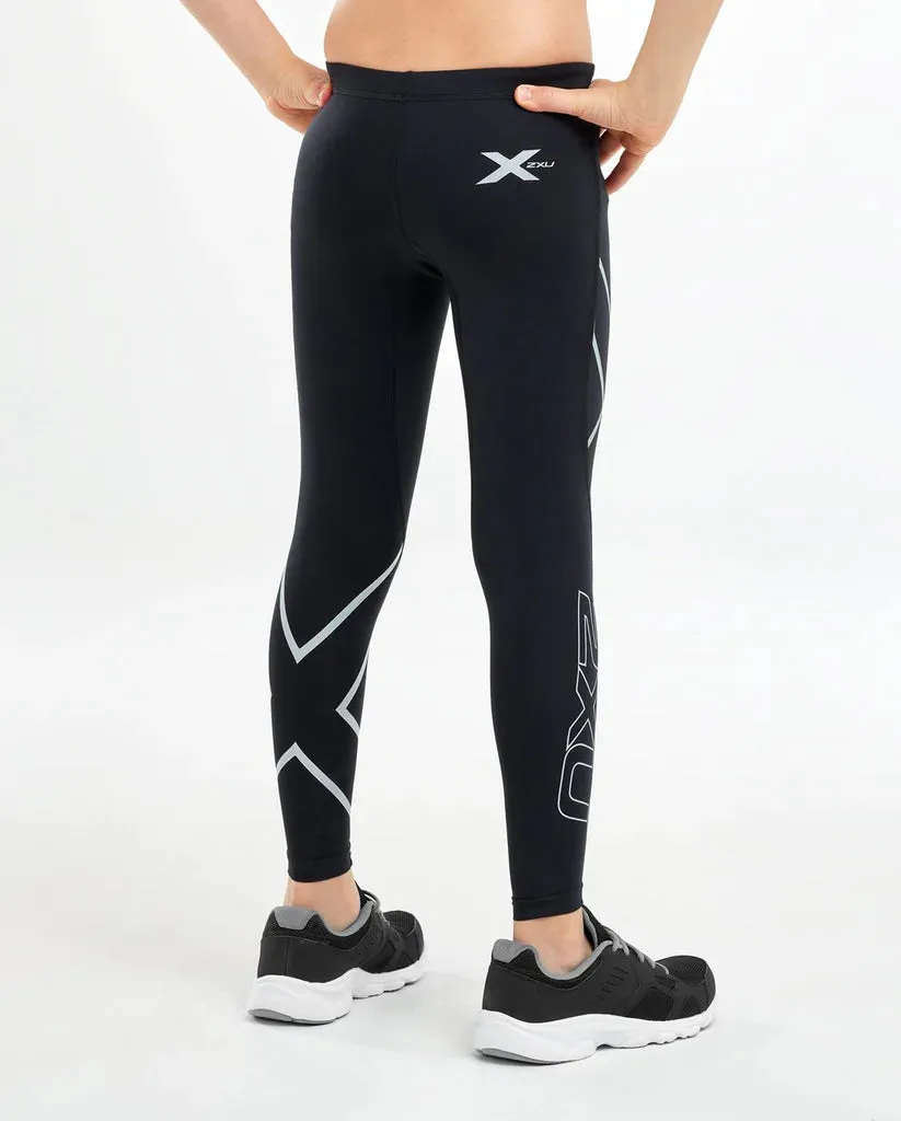 2XU Boys Core Compression Tights- Black/Black