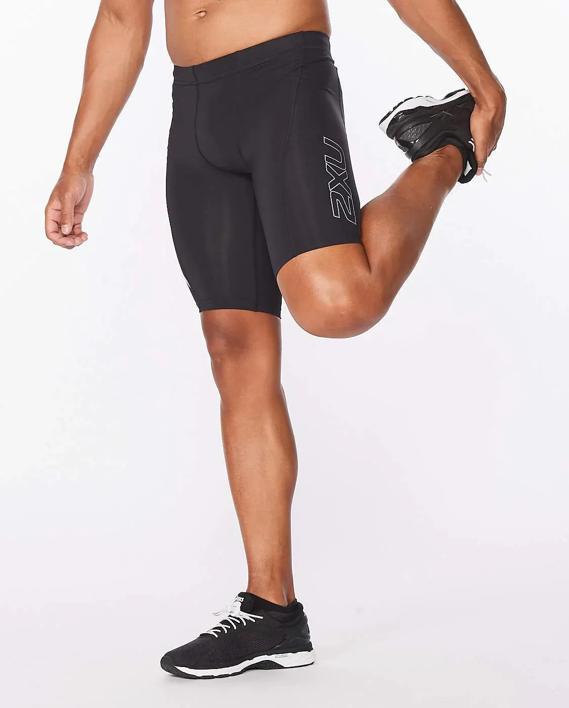 2XU Mens Core Compression Shorts - Black/Silver