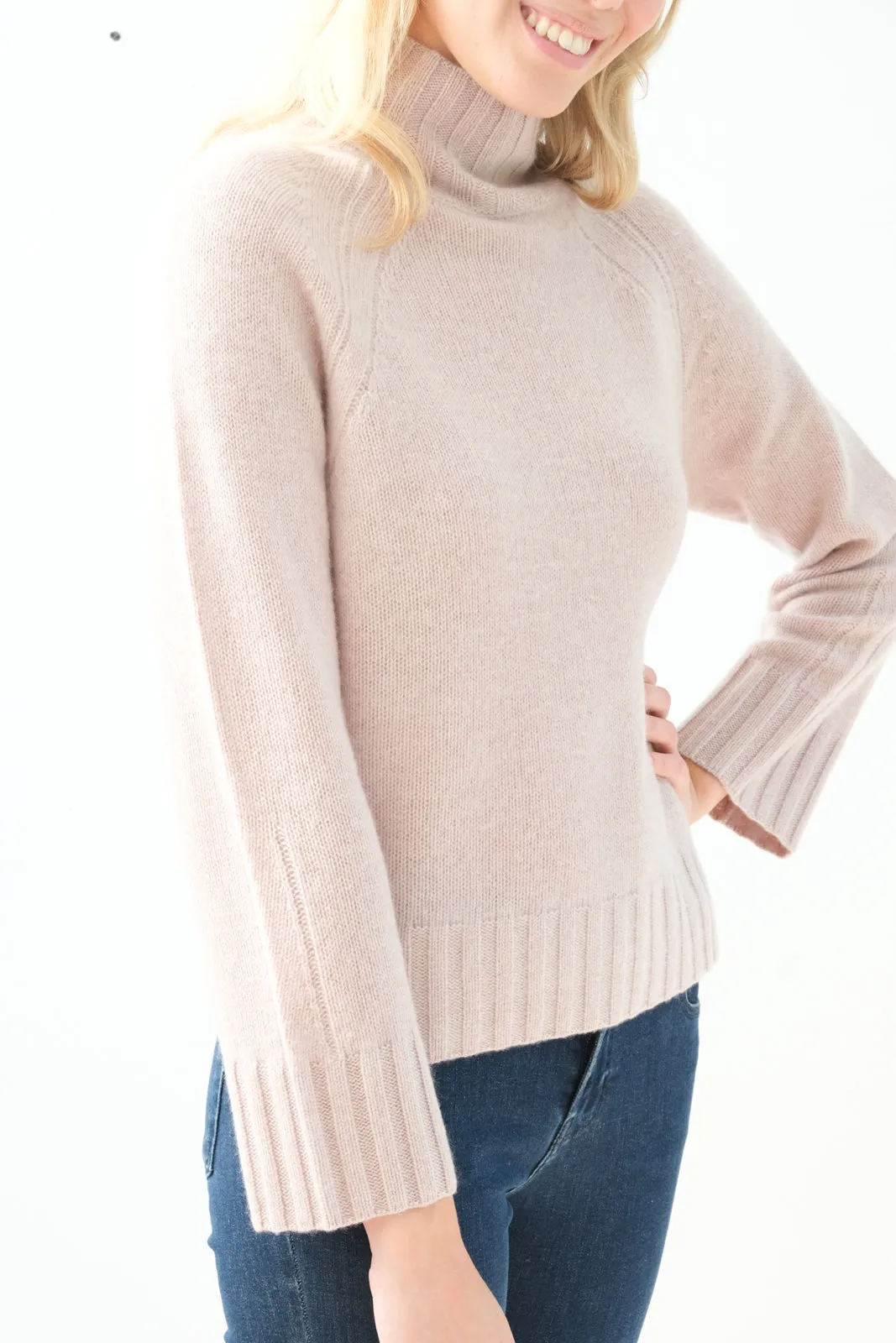 360 Leighton knit in adobe pink