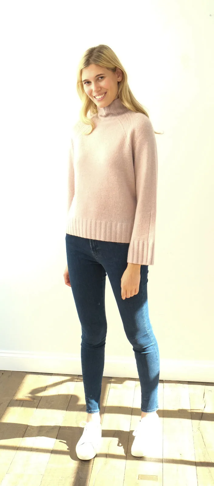 360 Leighton knit in adobe pink