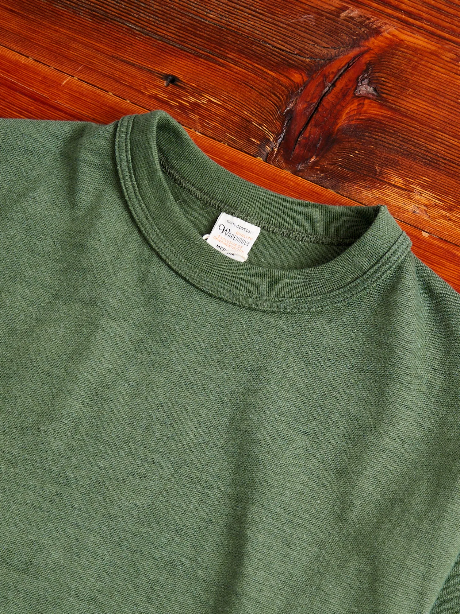 4601 Loopwheel Tee in Green