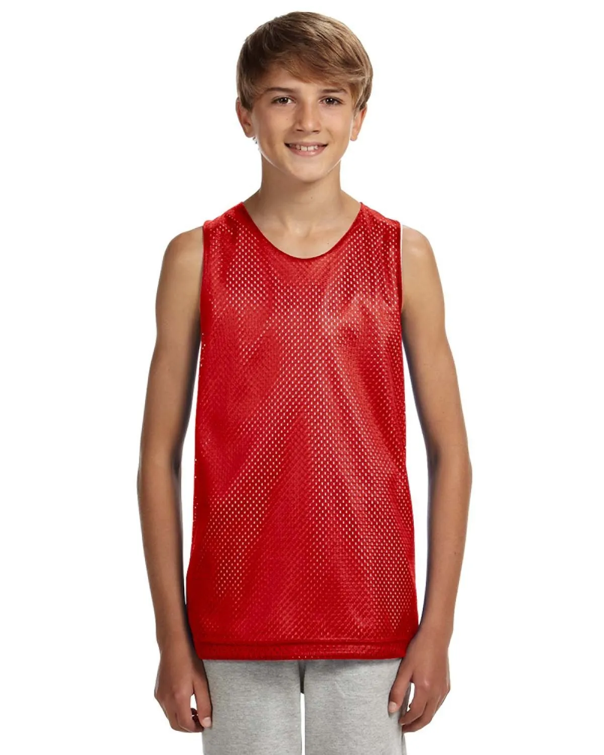 A4 N2206 Youth Reversible Mesh Tank