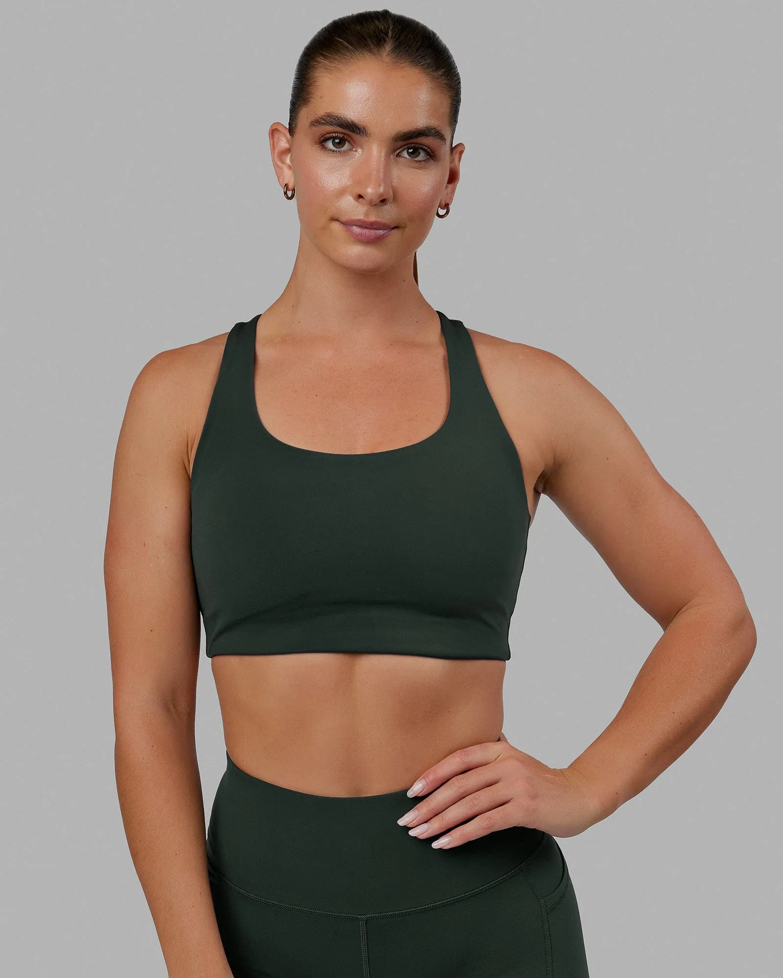 Ace Long Line Bra - Vital Green