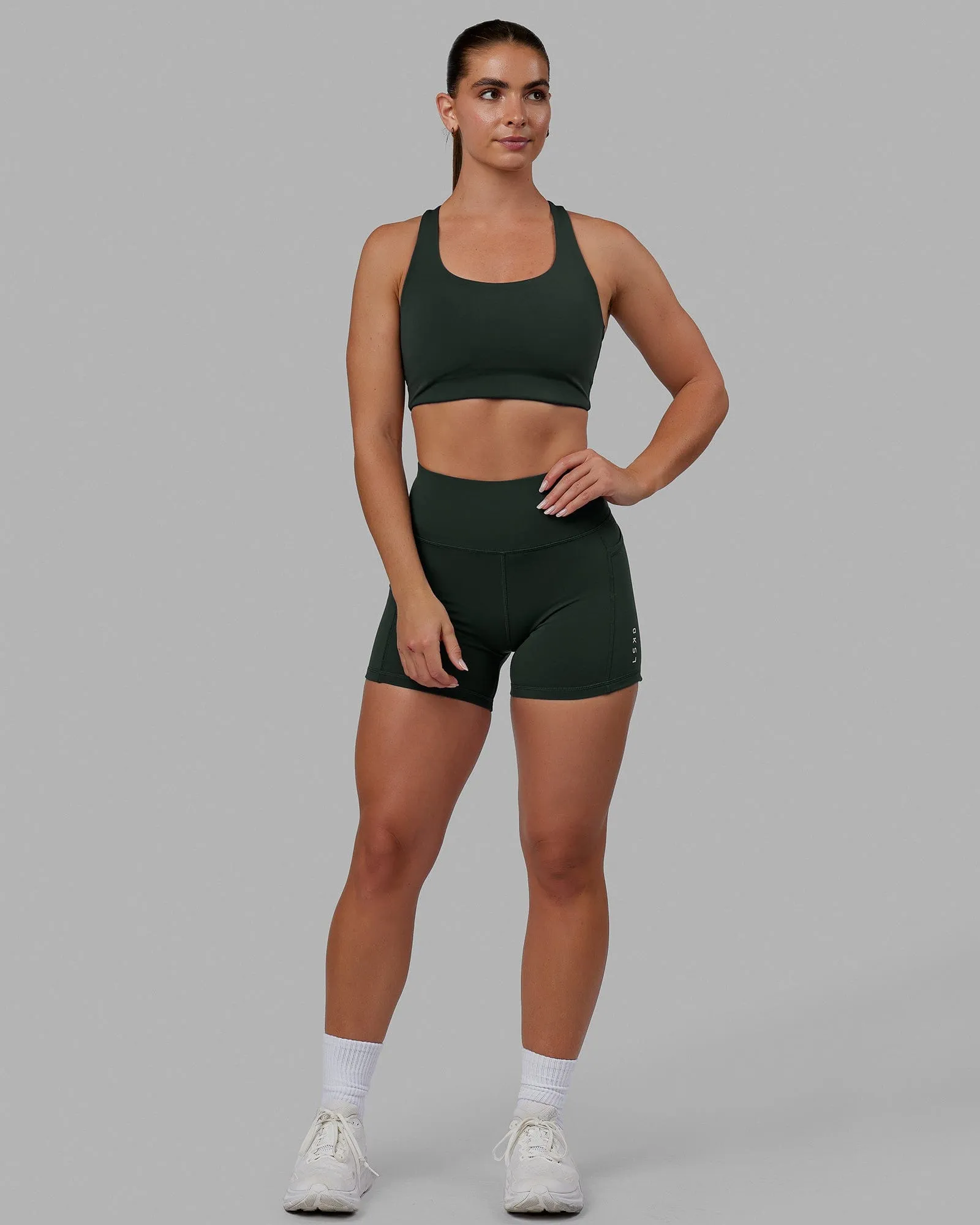 Ace Long Line Bra - Vital Green