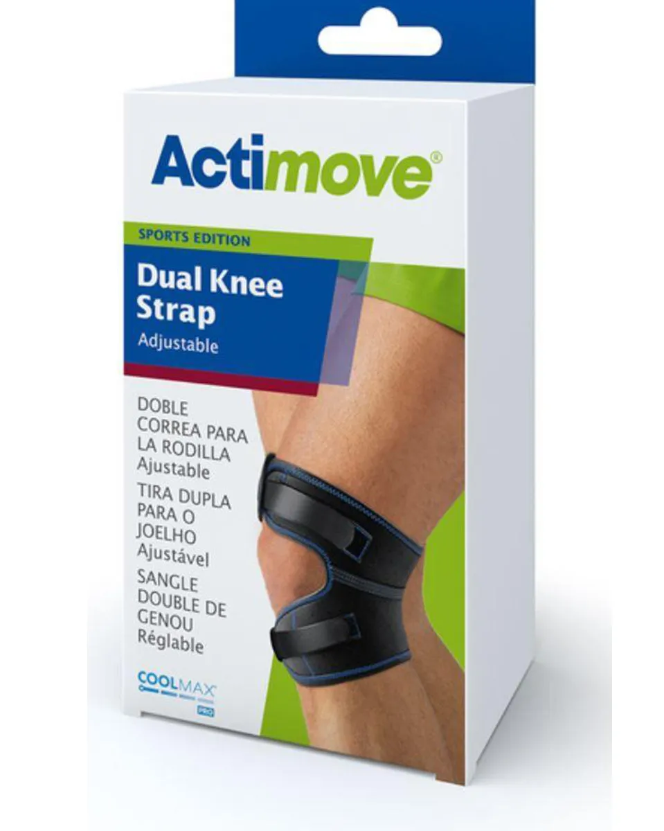 Actimove Dual Knee Strap Adjustable Patella Support (Sports Edition) - 75591 - CLEARANCE