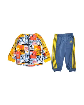 Adidas Zippered Sweatshirt and Sweatpant Set 12M