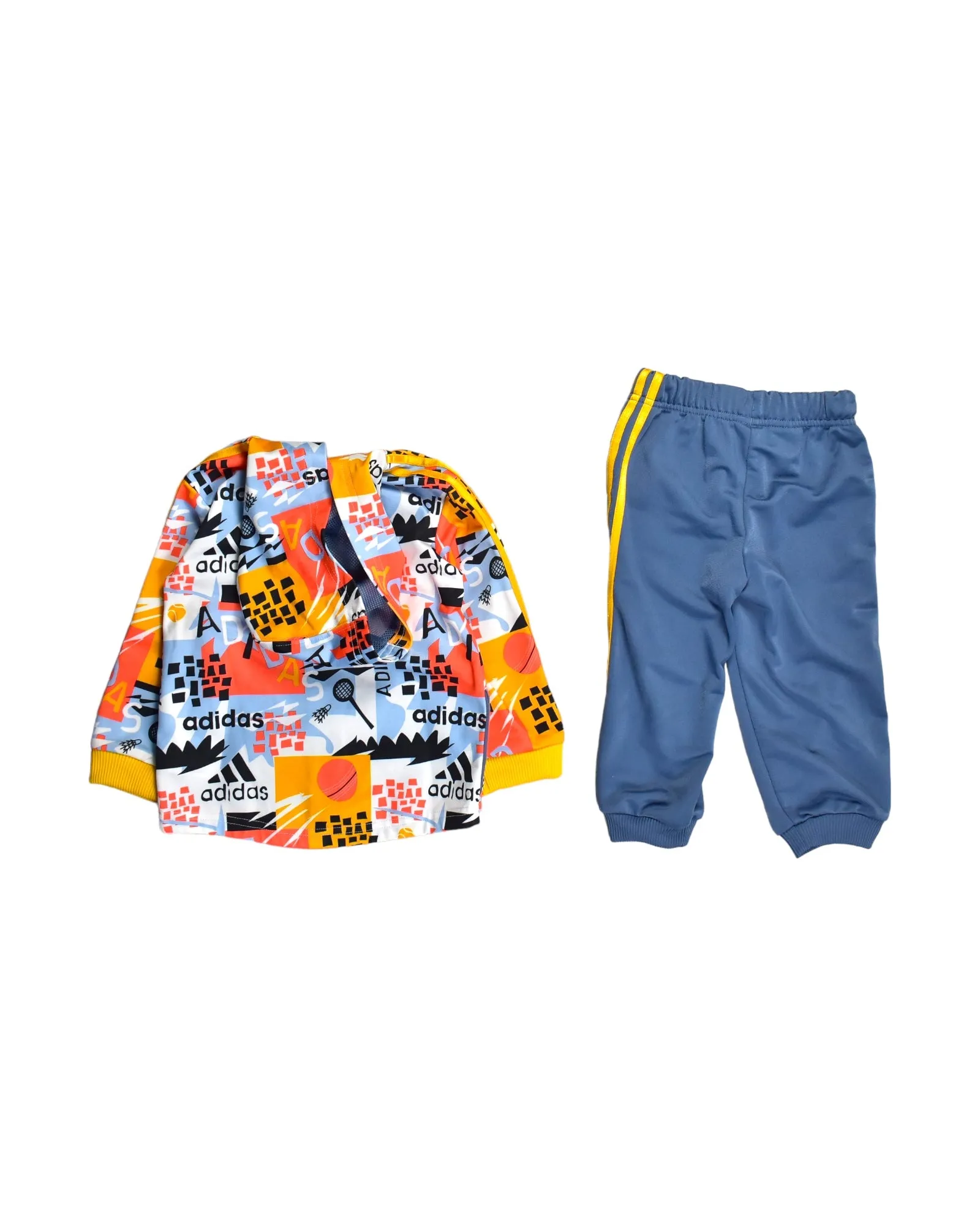 Adidas Zippered Sweatshirt and Sweatpant Set 12M