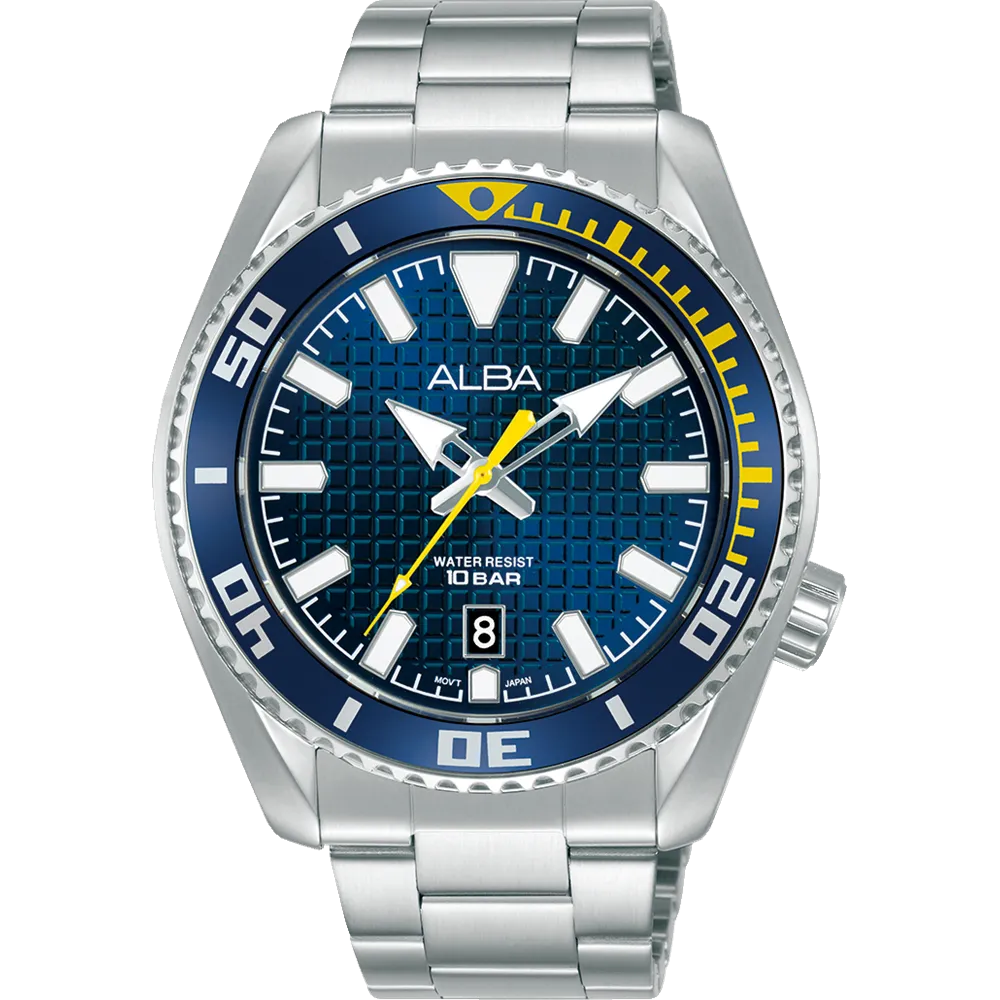 Alba Sports Analogue Blue Dial Mens Watch AS9N97X