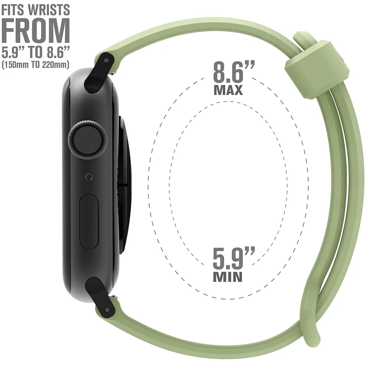 Apple Watch Series 6/5/4/SE (Gen 2/1), 42/44/45mm - Sports Band with Apple Connector