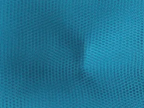 Aqua Blue Plain Net Fabric (Wholesale)