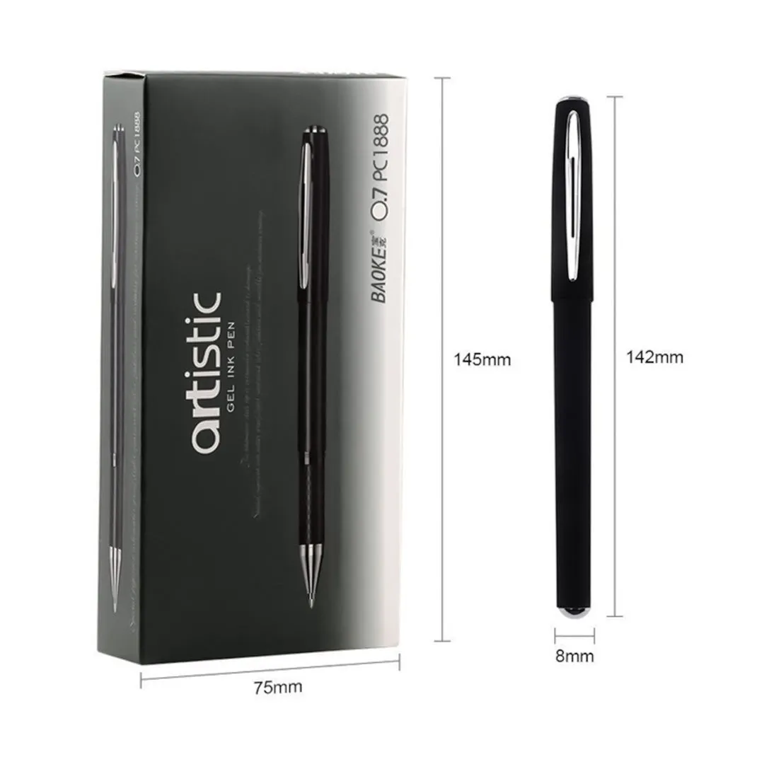 Baoke 0.7mm Gel Ink Pen (PC1888) - Pack of 3