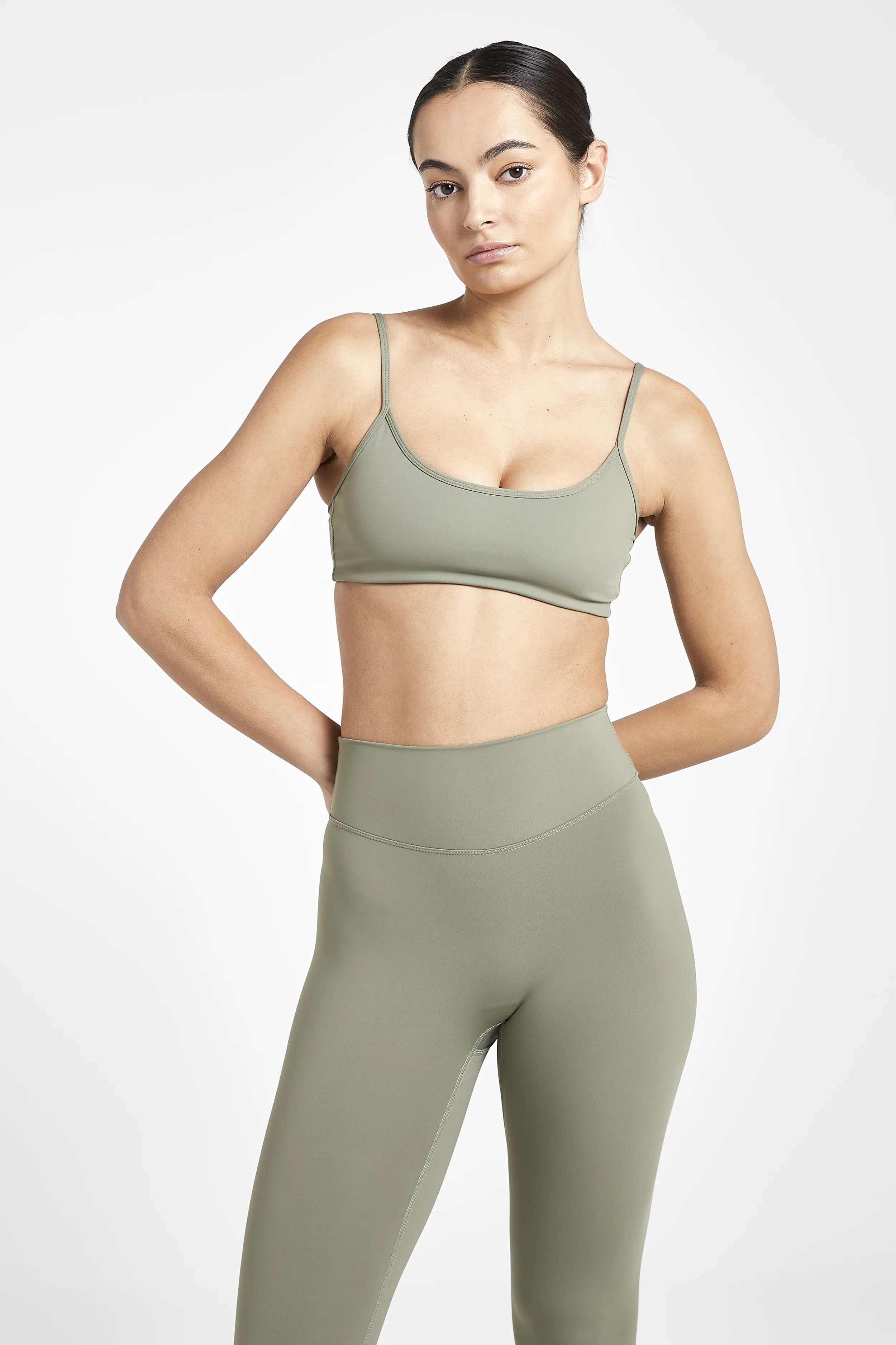 Base Sculpting Cami Bra - Olive