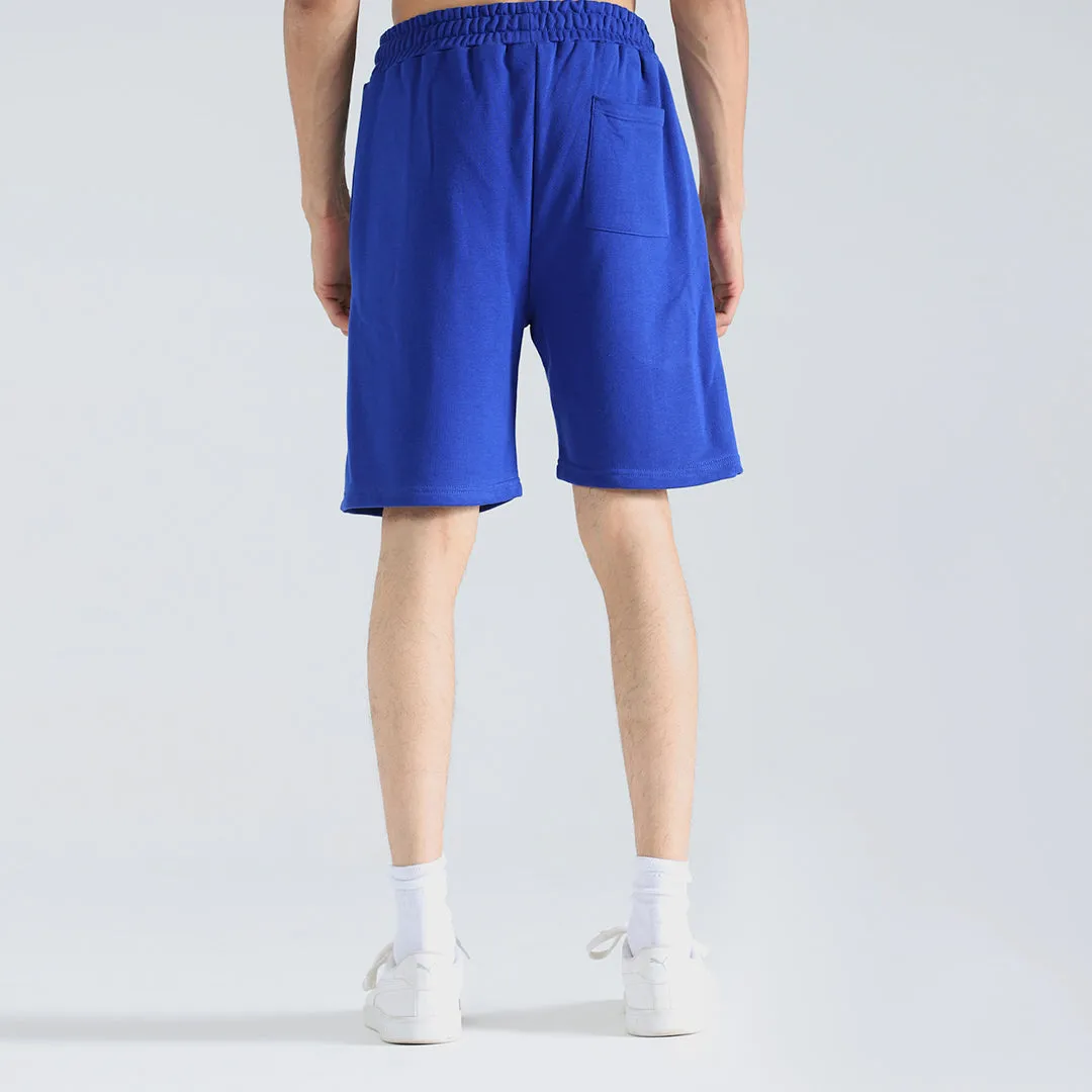 Blue Relax Fit Shorts