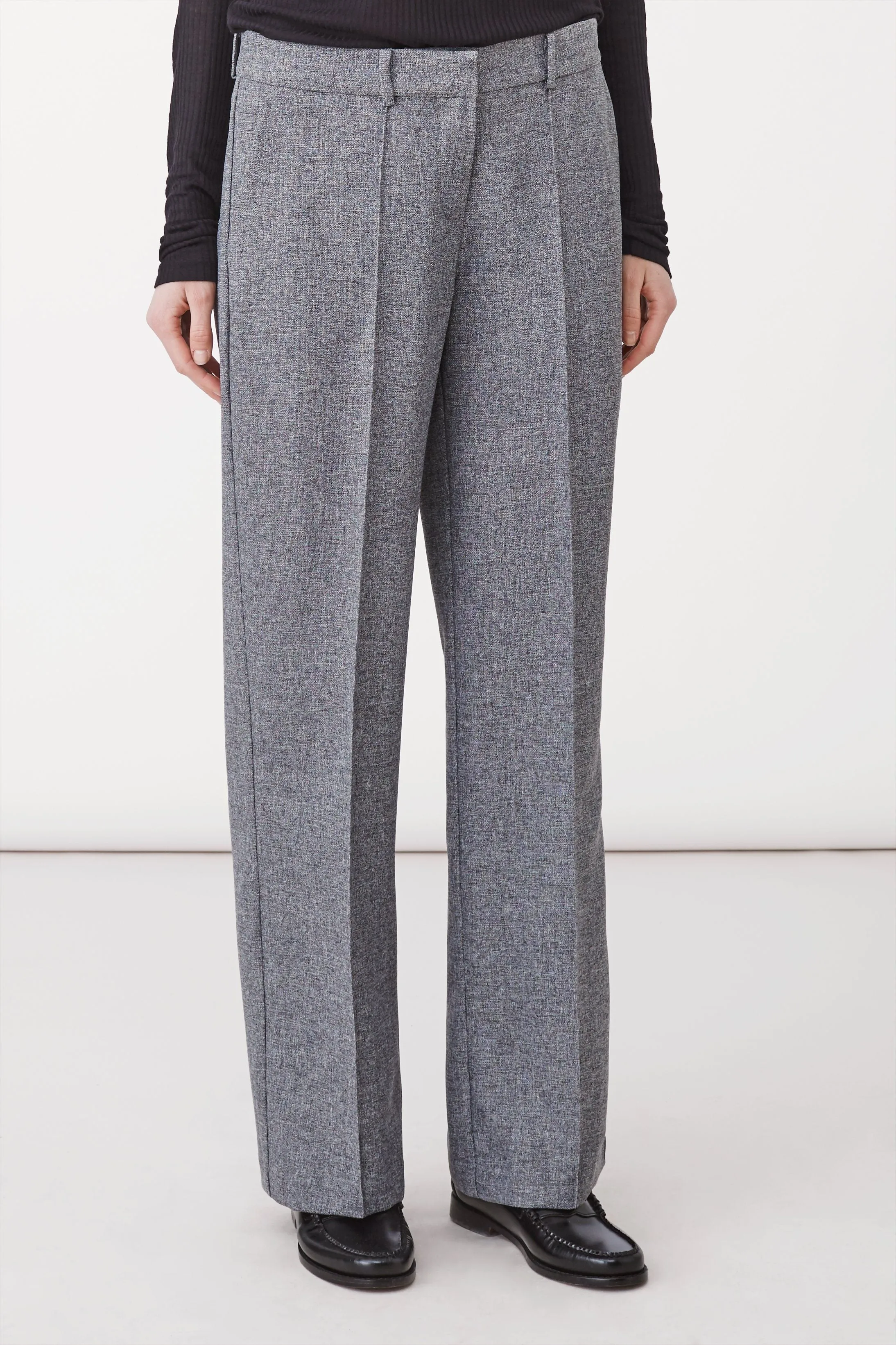 BORIS TROUSERS - GREY MELANGE