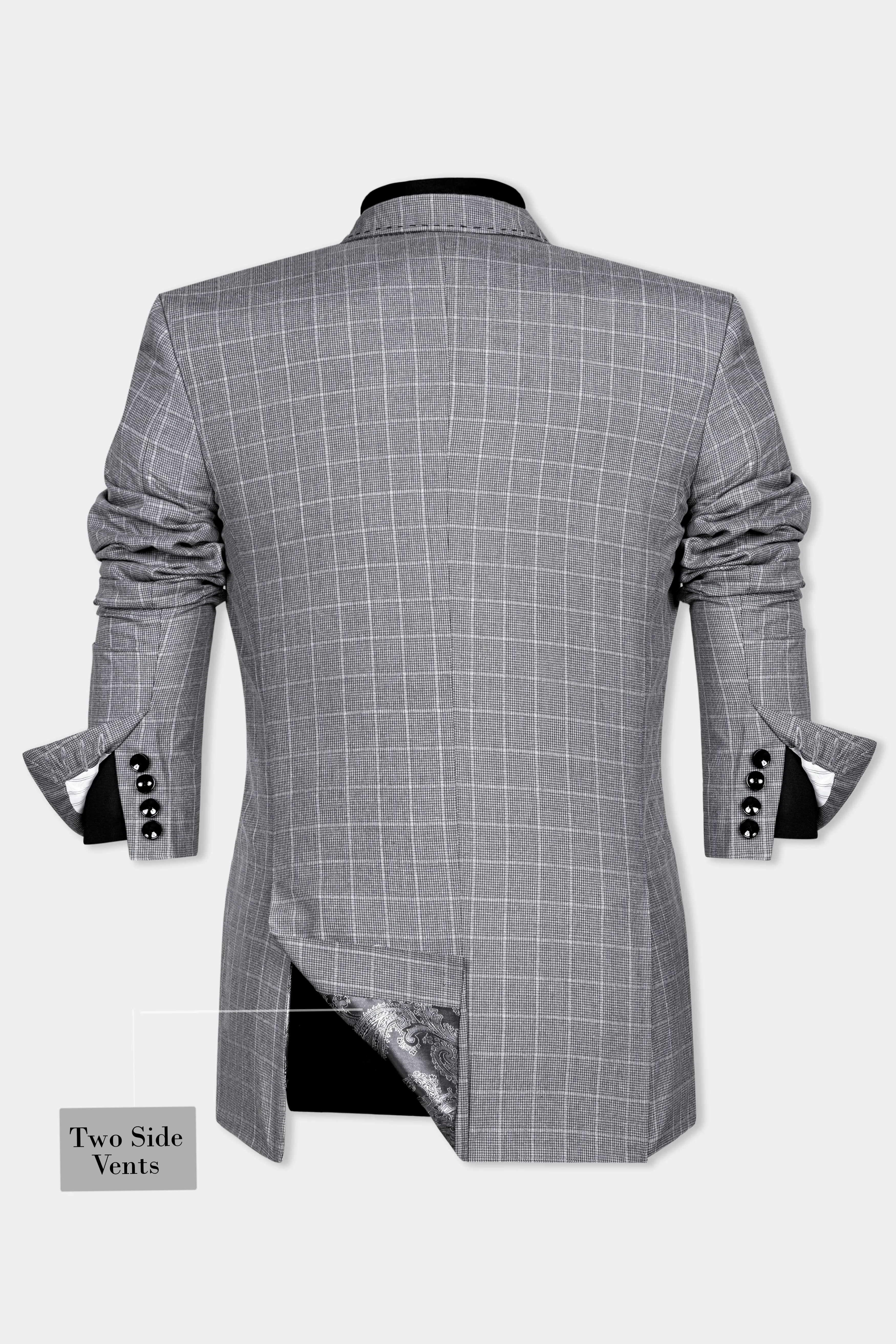 Boulder Gray Windowpane Wool Rich Sports Blazer