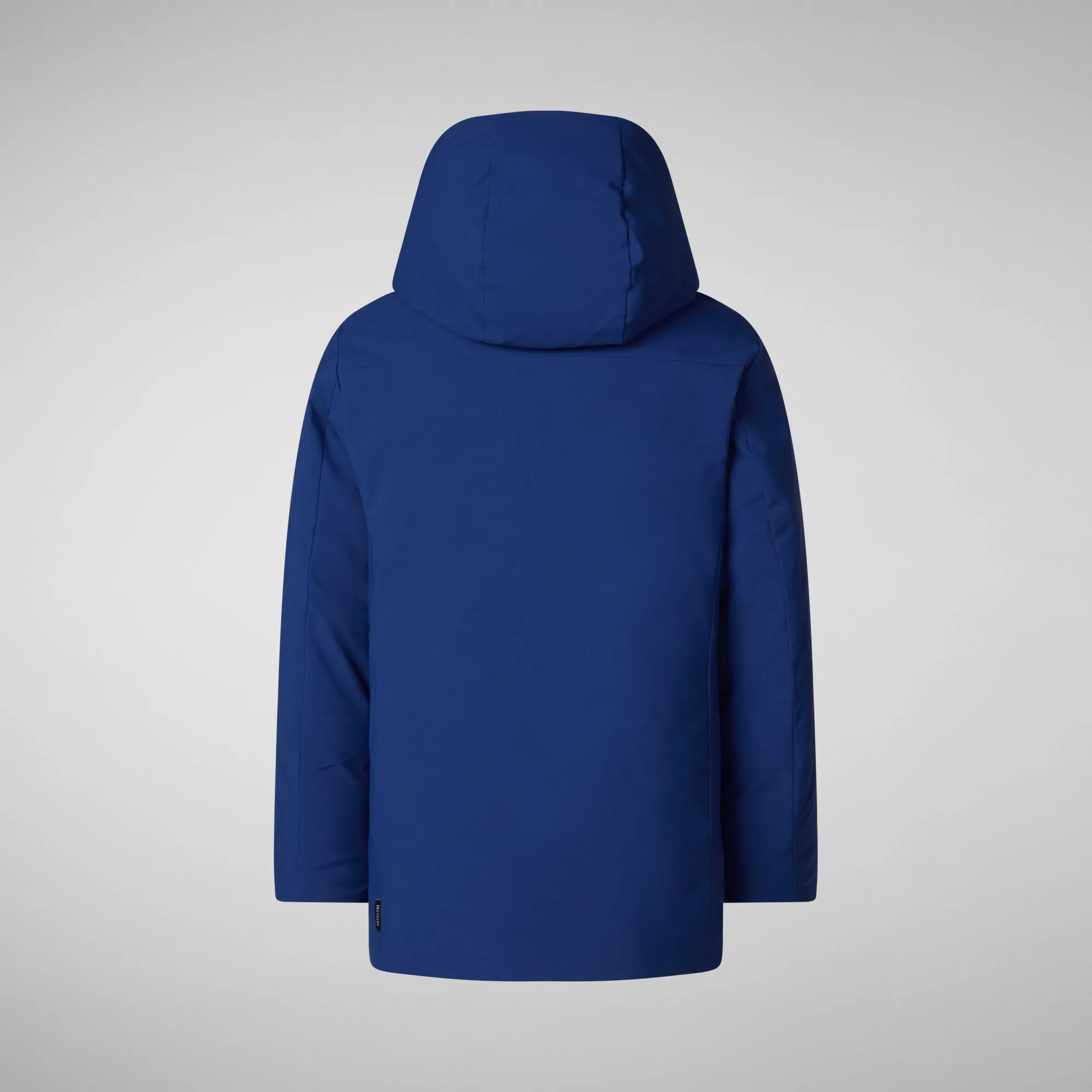 Boys' hooded parka Albi in eclipse blue