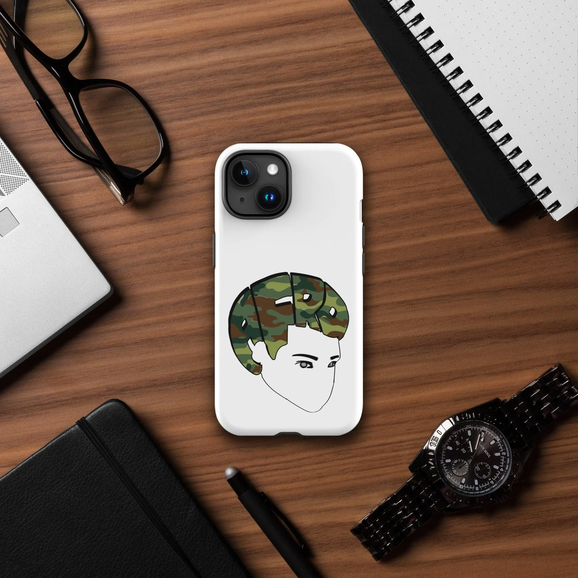 Camo Bro Fro Tough Case for iPhone®