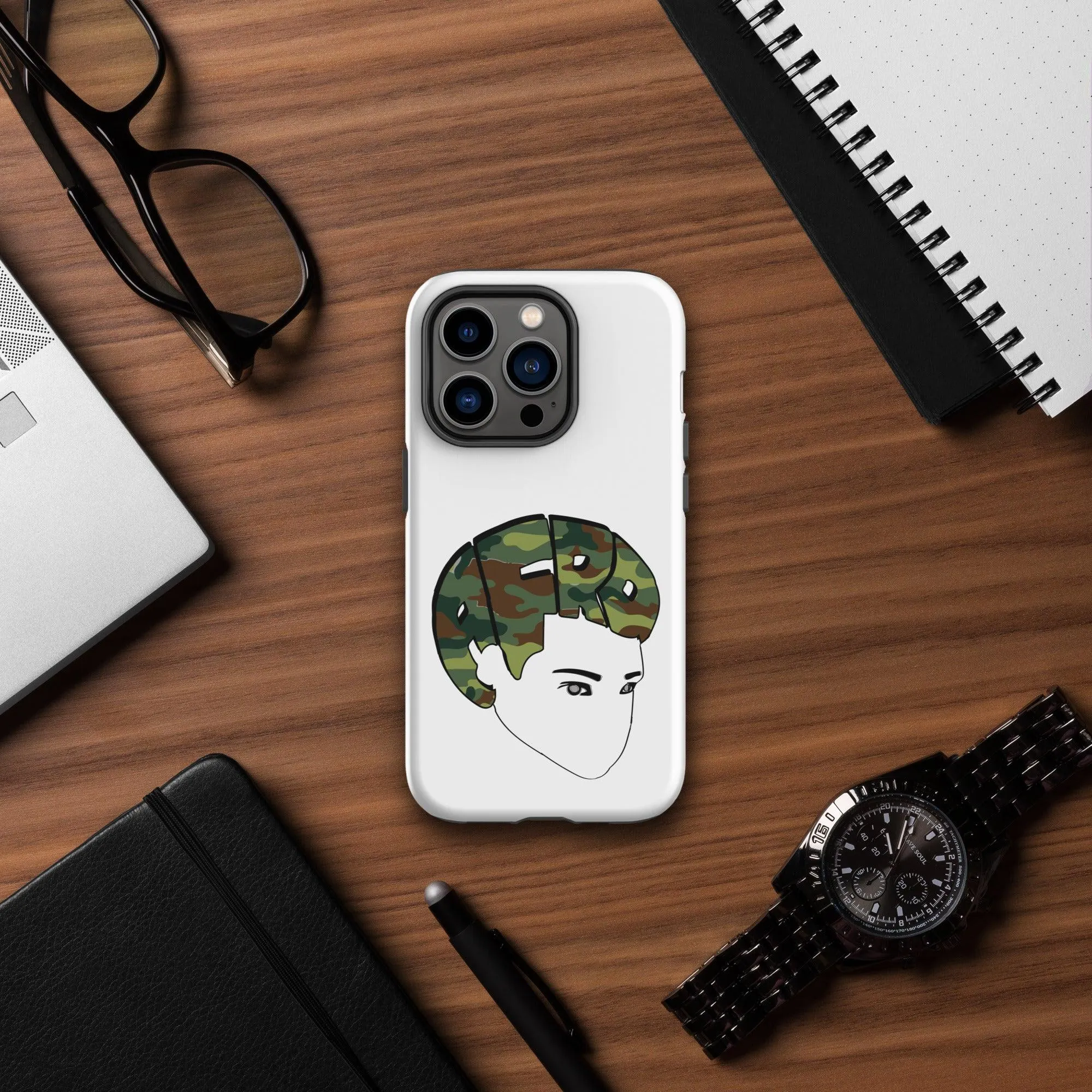 Camo Bro Fro Tough Case for iPhone®