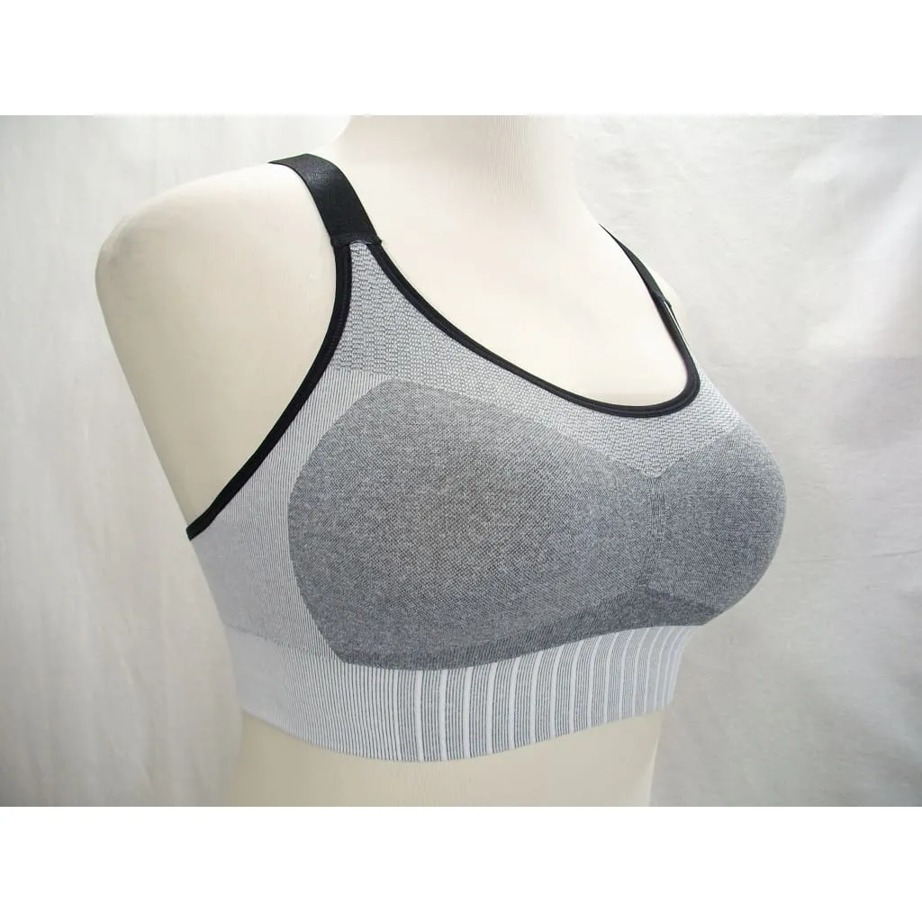 Champion B9477 Seamless Shape Wire Free Y-Back Bra MEDIUM Black & White NWT