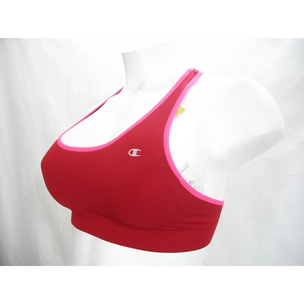 Champion B9504 Absolute Racerback Sports Bra with SmoothTec Band LARGE Armature Red NWT