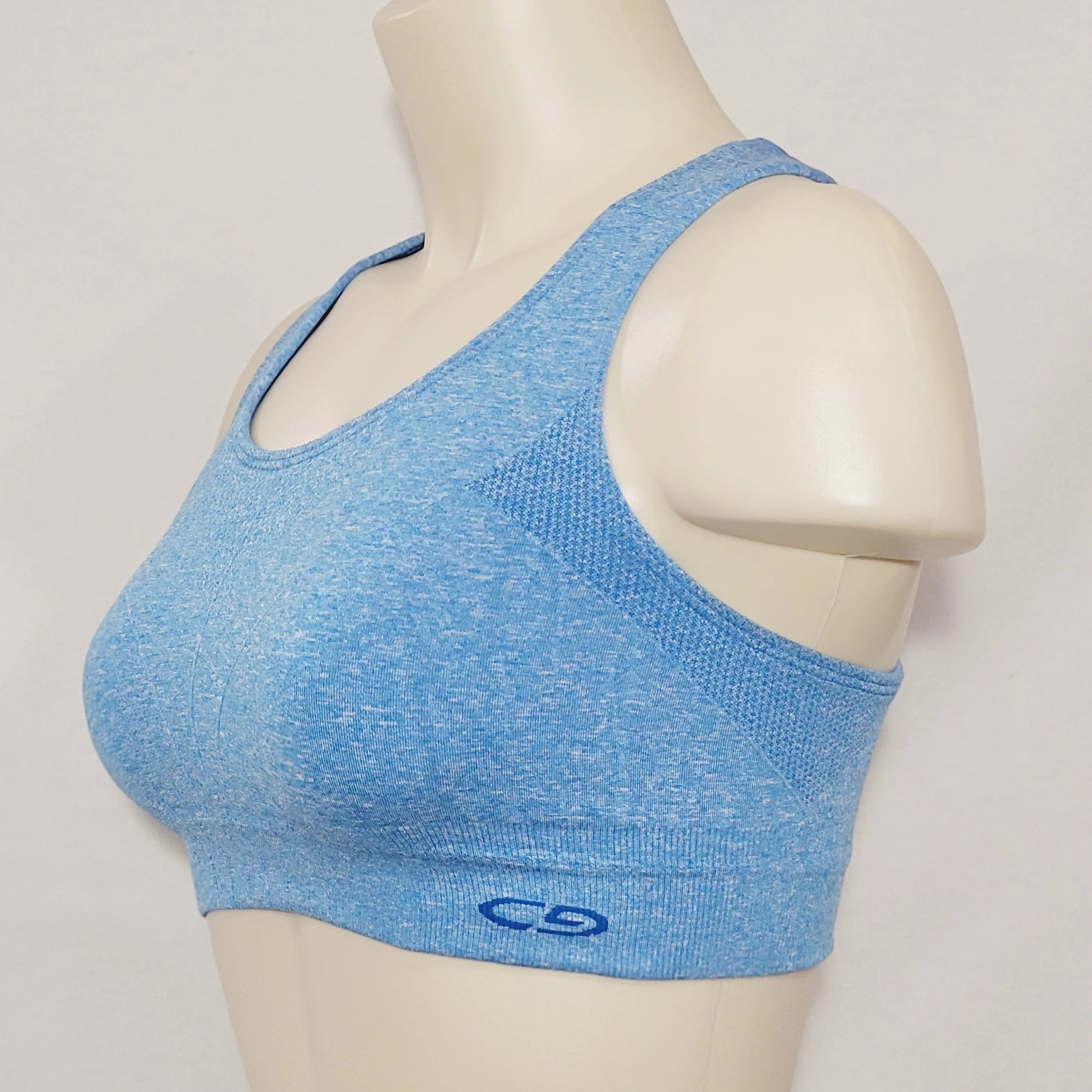 Champion N9526 Duo Dry Max Racerback Wire Free Sports Bra MEDIUM Blue NWOT