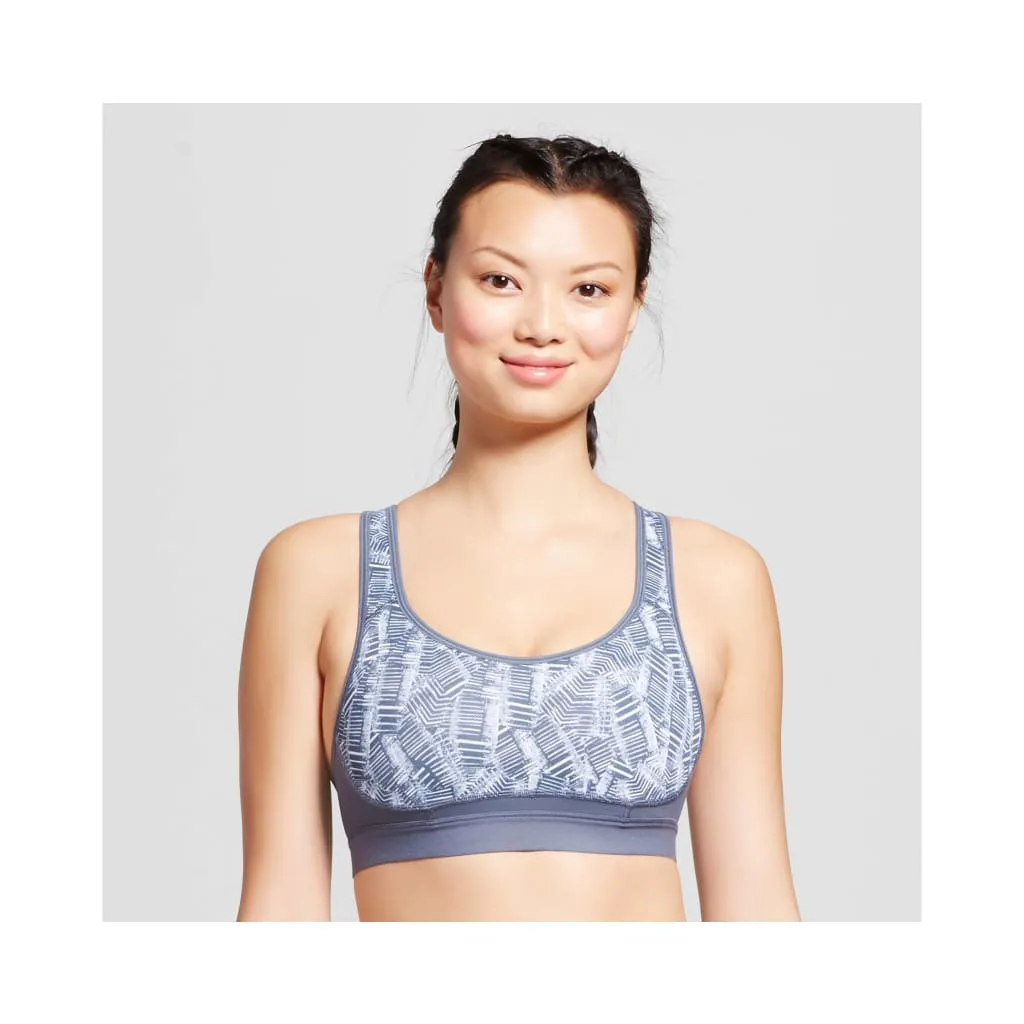 Champion N9646 9646 Power Core Max Wire Free Sports Bra MEDIUM Gray Multi NWT