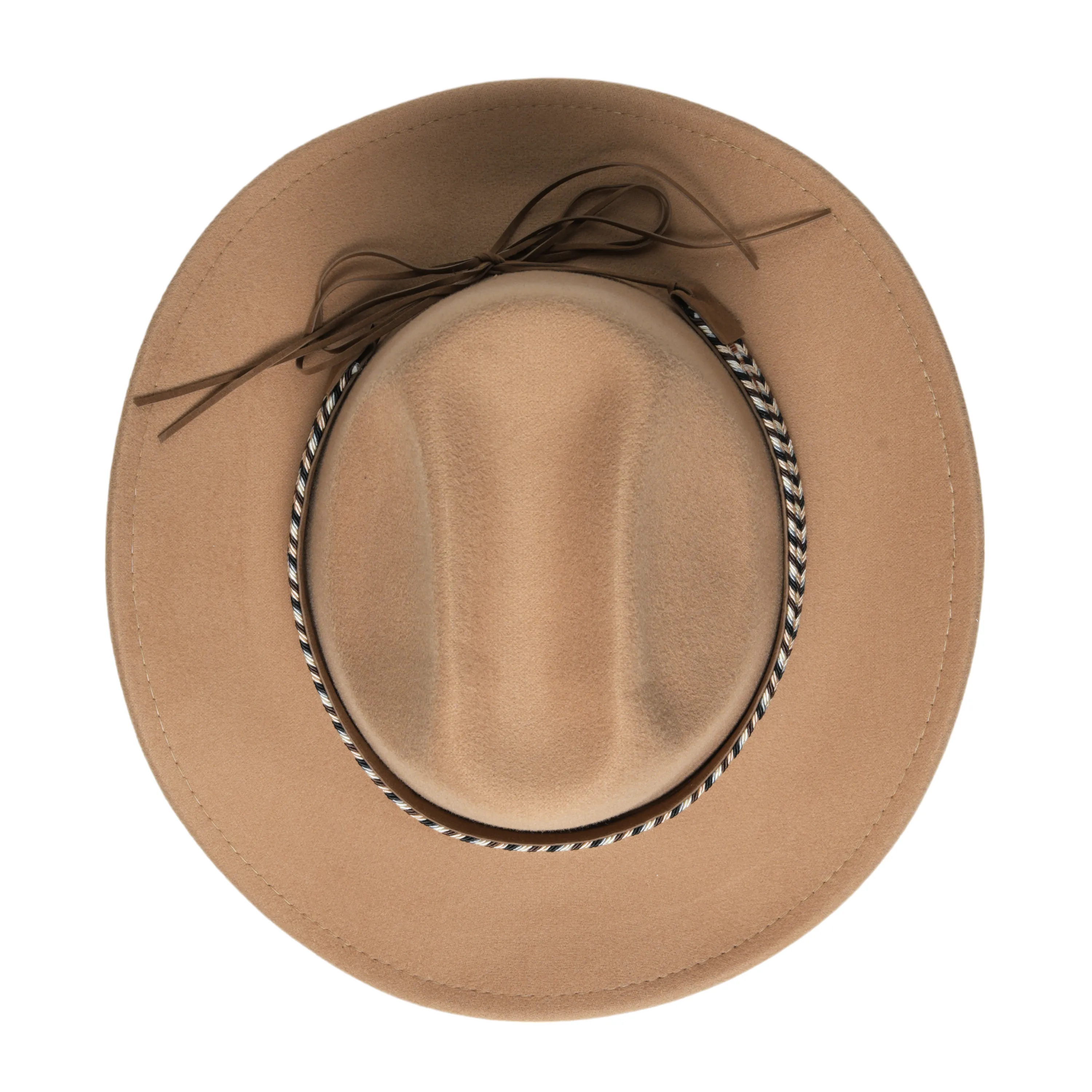 Chokore Cowboy Hat with Multicolor Belt (Camel)