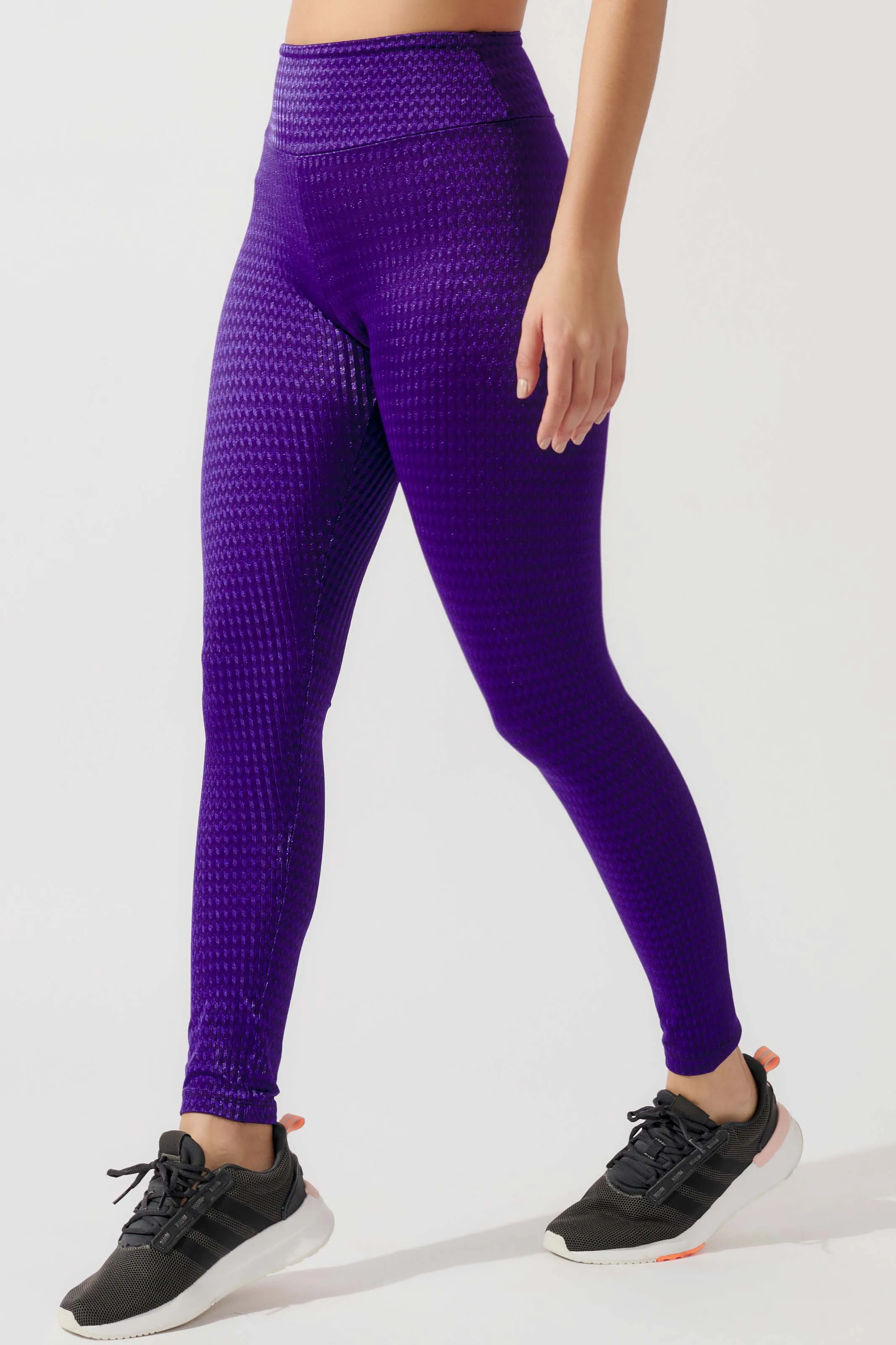 Conjunto Fitness Texturizado Roxo