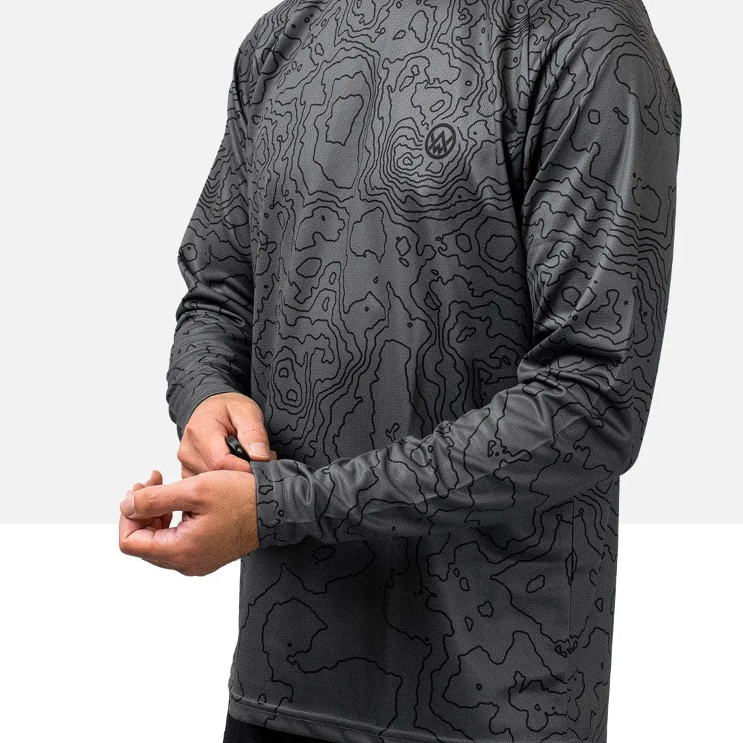 Contour Slate Long Sleeve MTB Jersey