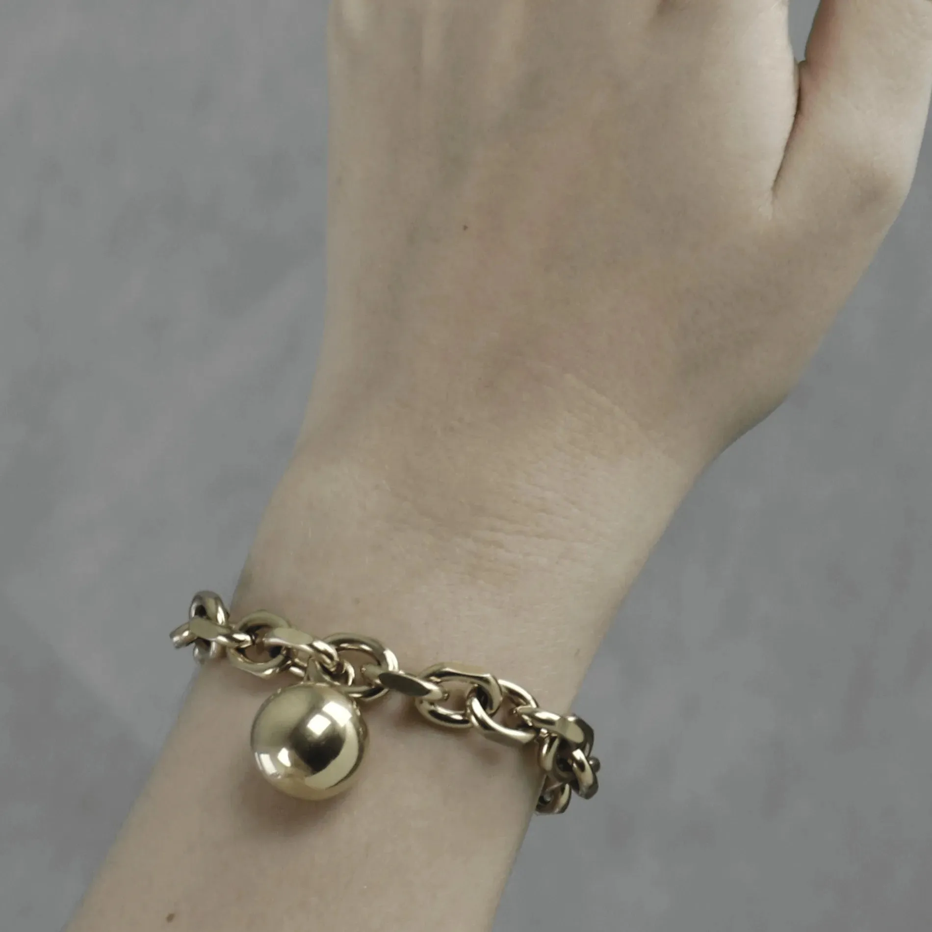 Courage Waterproof Mega Ball Bracelet Silver Plating