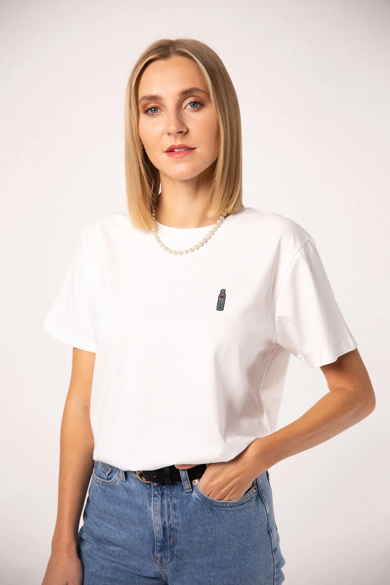 DANZKA | Besticktes Frauen Oversized Bio Baumwoll T-Shirt