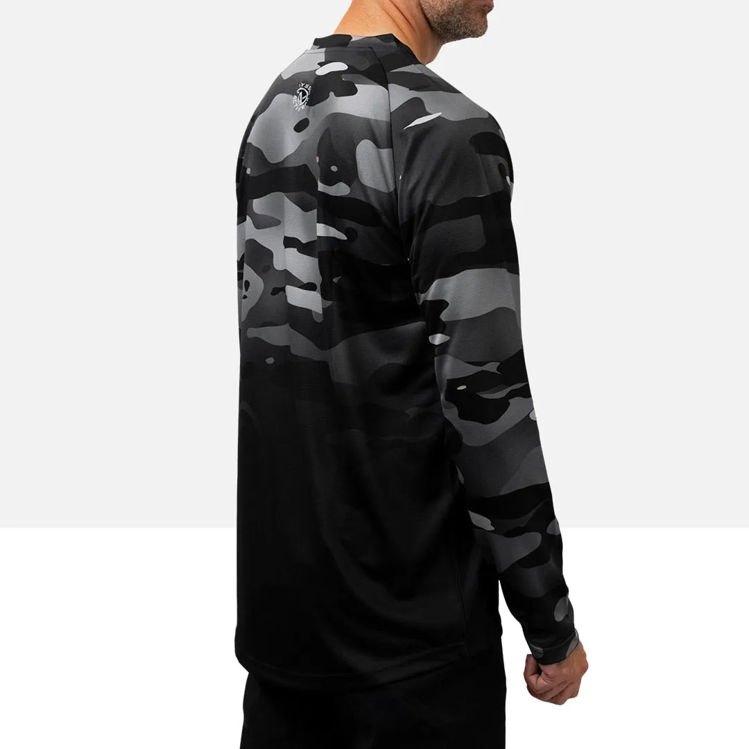 Dark Camo Long Sleeve MTB Jersey