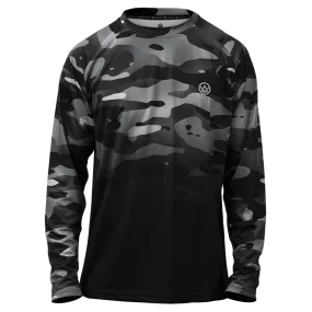 Dark Camo Long Sleeve MTB Jersey