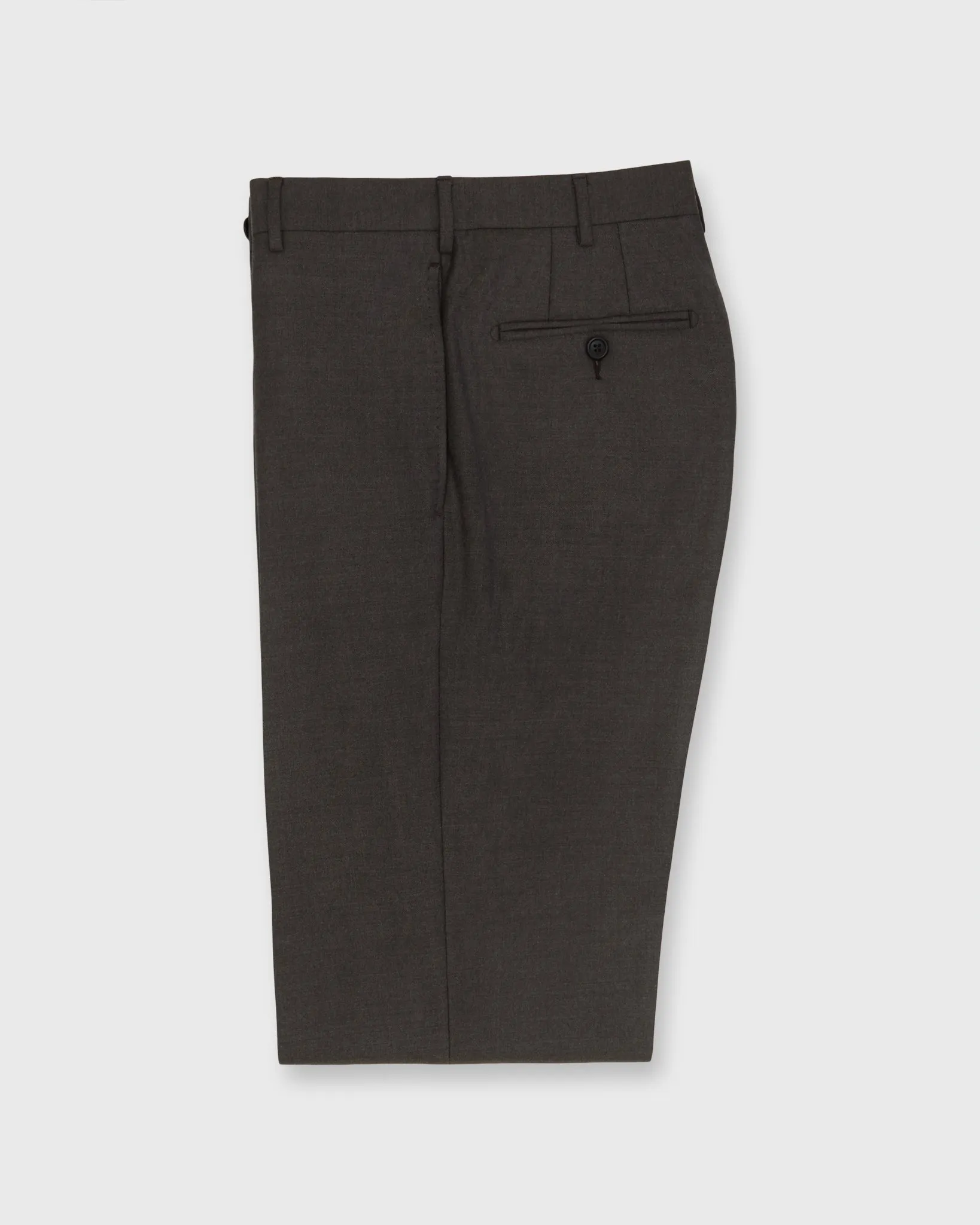 Dress Trouser in Char Brown Twill