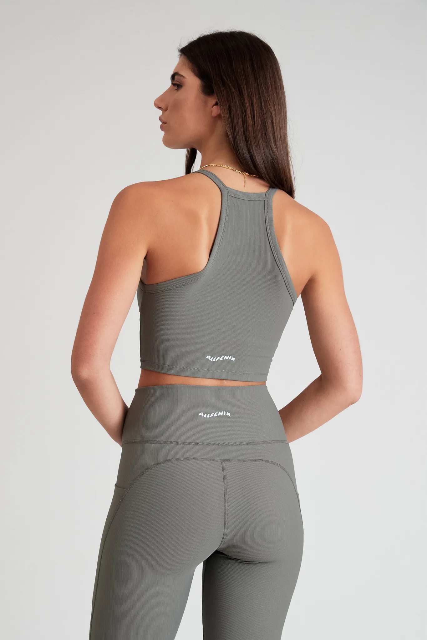 EcoRib Strap Racer Crop