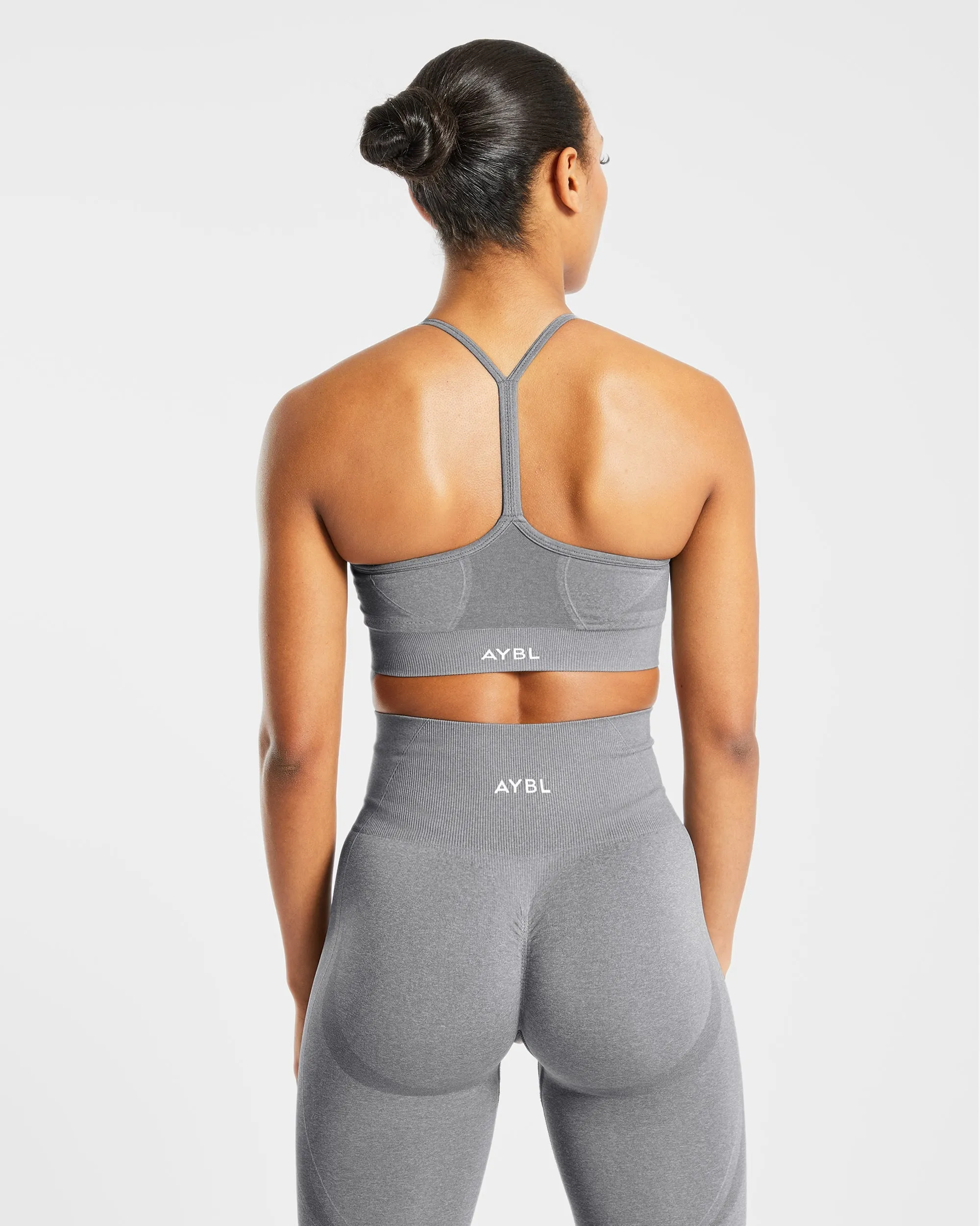 Empower Seamless Sports Bra - Grey Marl