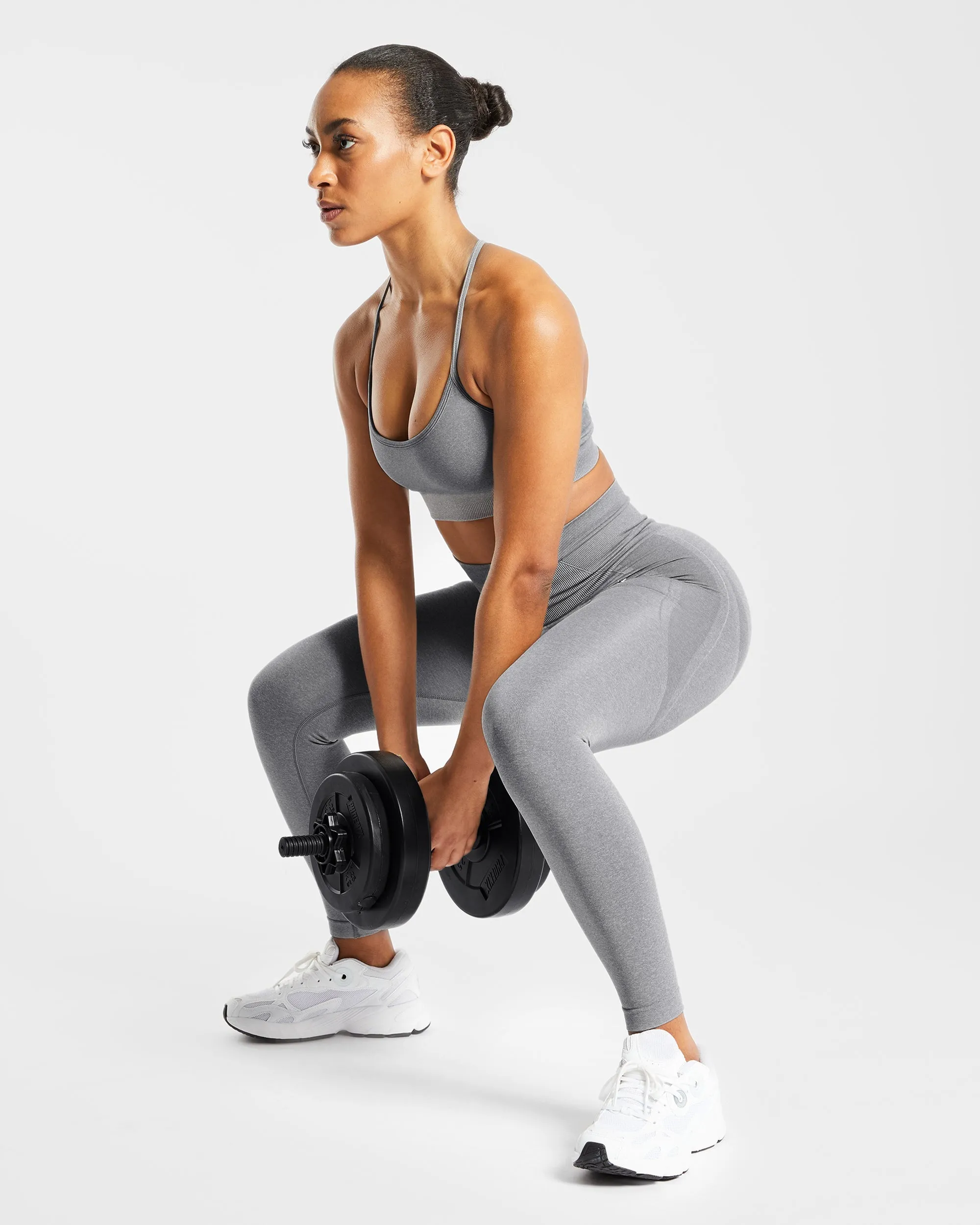 Empower Seamless Sports Bra - Grey Marl