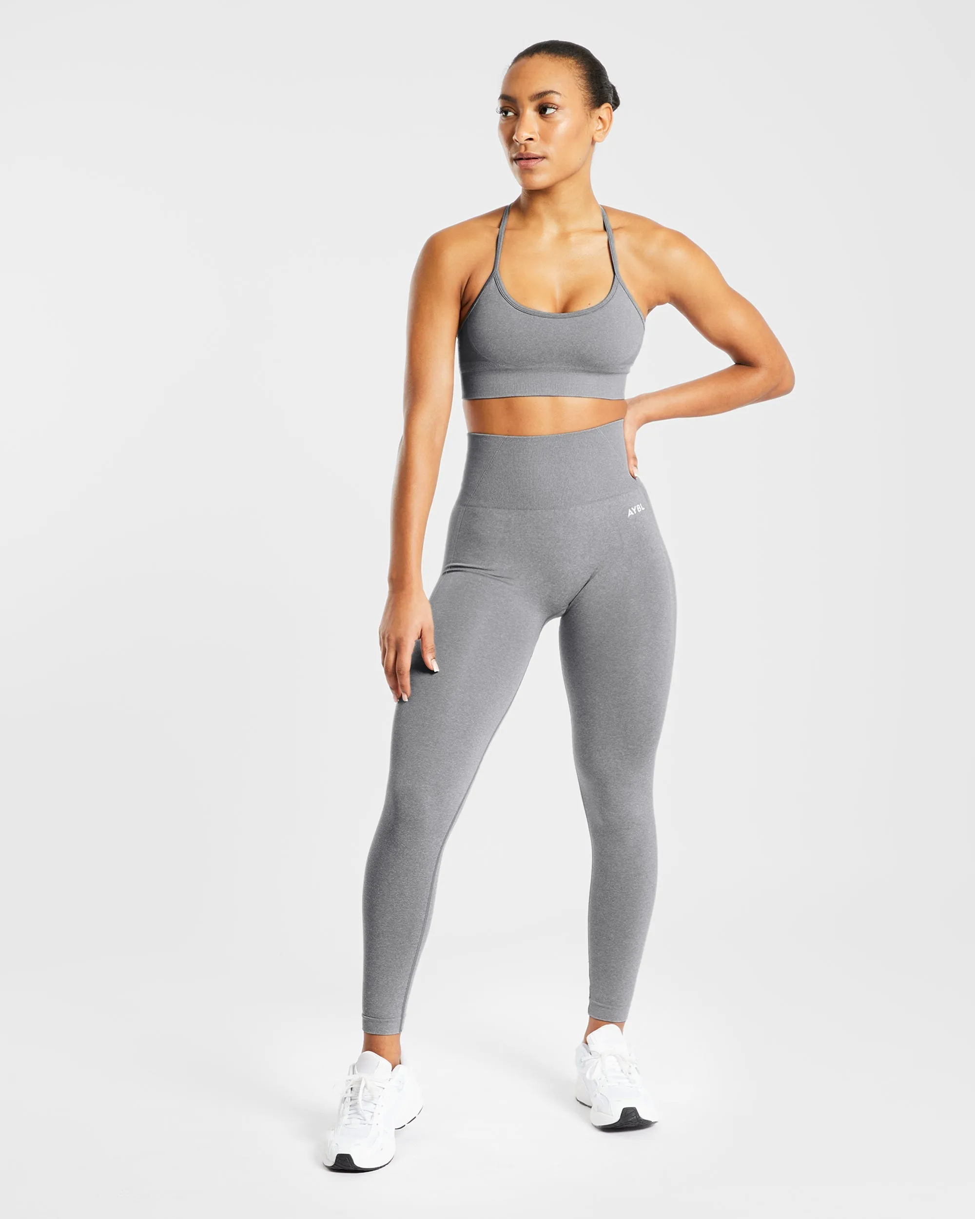 Empower Seamless Sports Bra - Grey Marl