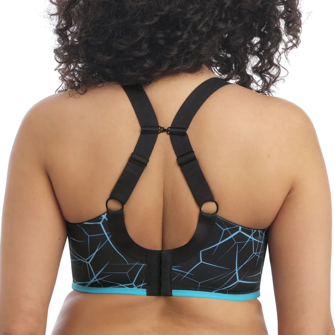 Energise UW Sports Bra with J Hook Blue Lightning