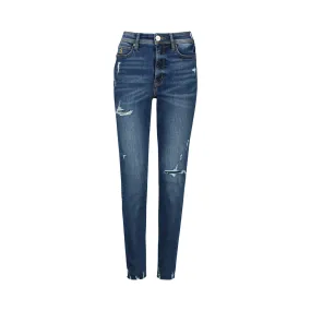 EVA DARK INDIGO CURVY DARK WASH SKINNY