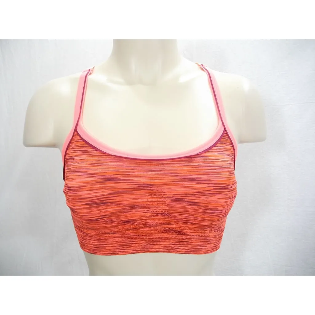 Everlast Wire Free Low Impact Racerback Sports Bra SMALL Bright Orange NWT