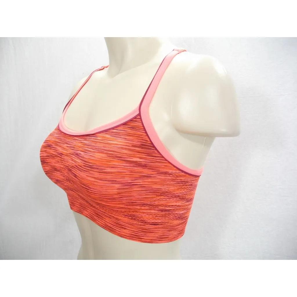 Everlast Wire Free Low Impact Racerback Sports Bra SMALL Bright Orange NWT