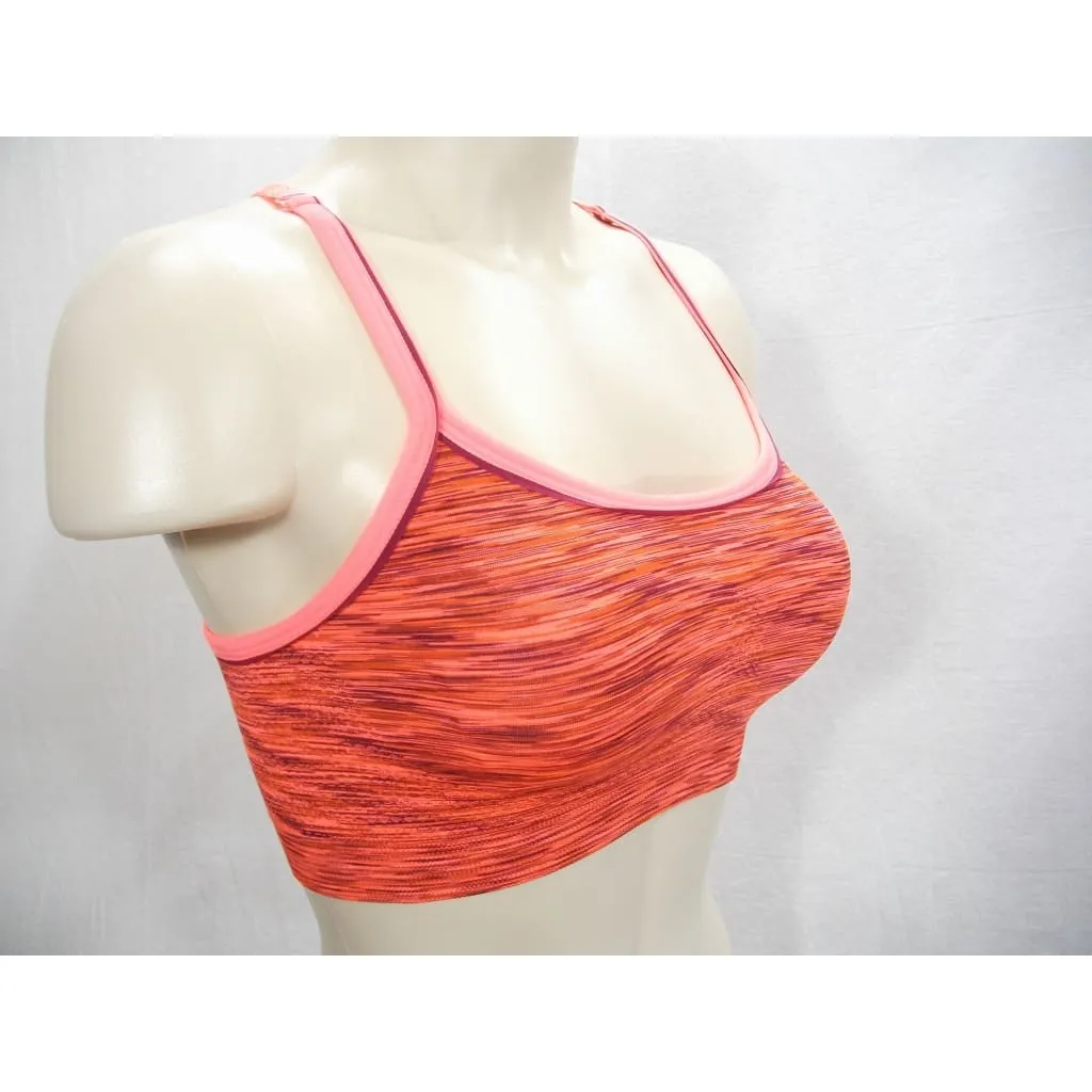 Everlast Wire Free Low Impact Racerback Sports Bra SMALL Bright Orange NWT