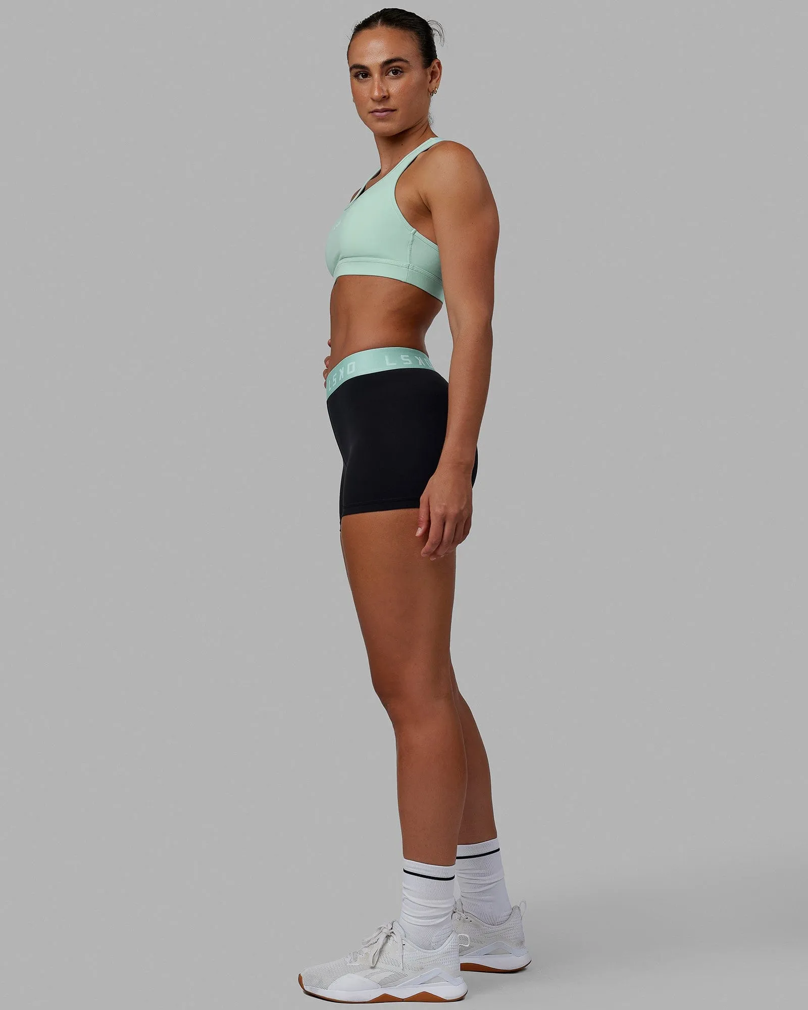 Extend X-Length Shorts - Black-Pastel Turquoise