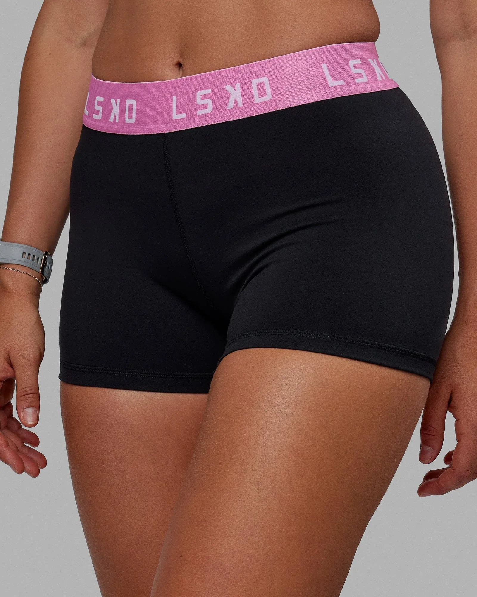 Extend X-Length Shorts - Black-Spark Pink