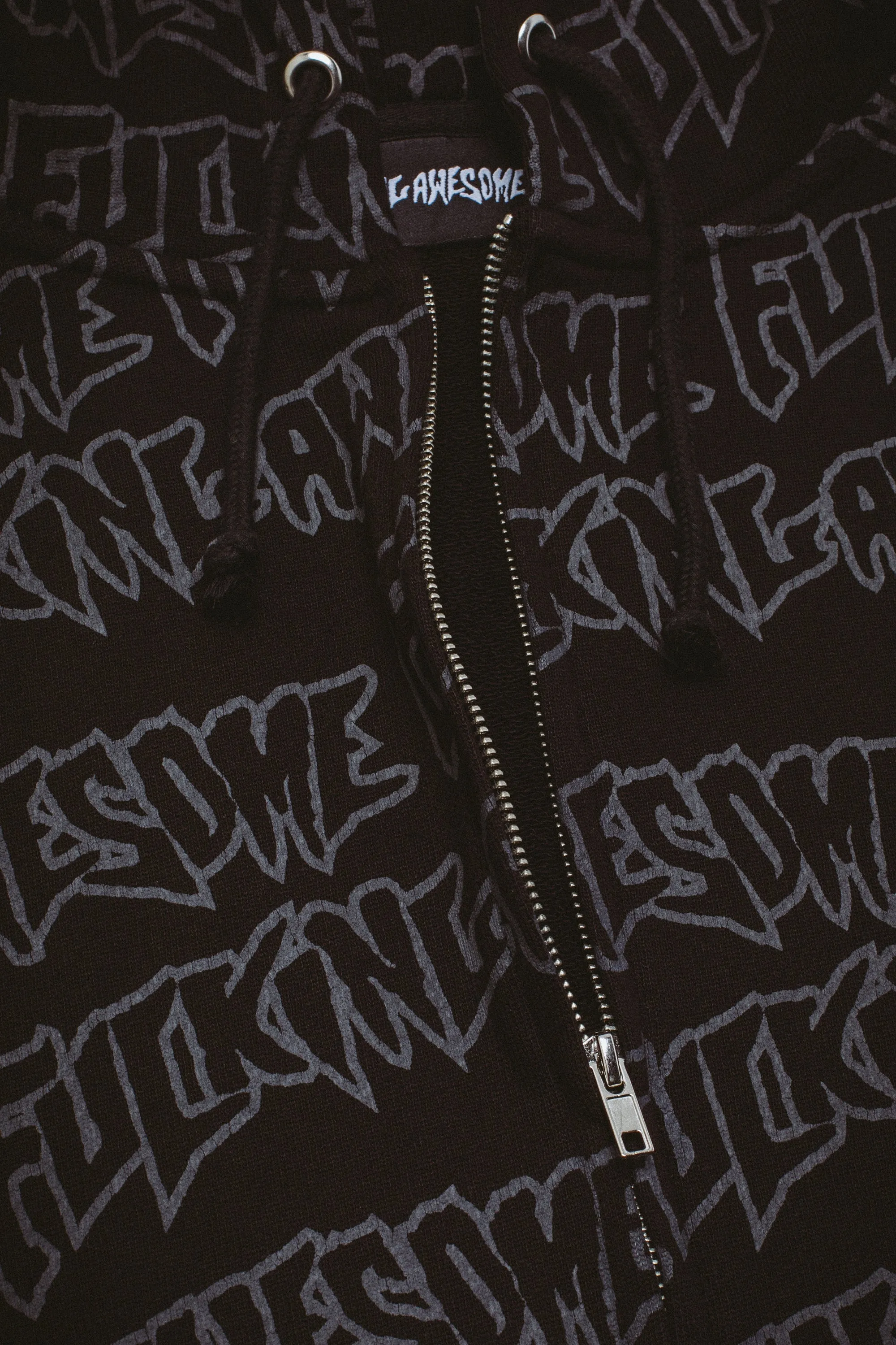 Fucking Awesome AOP Stamp Zipped Hoodie