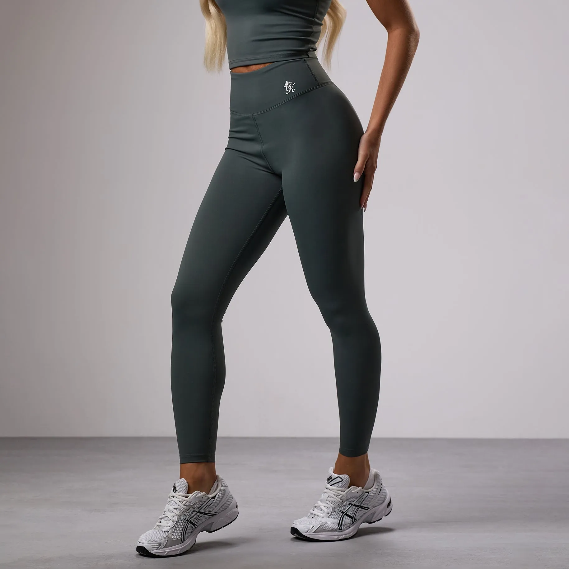 Gym King 365 Legging - Green Smoke