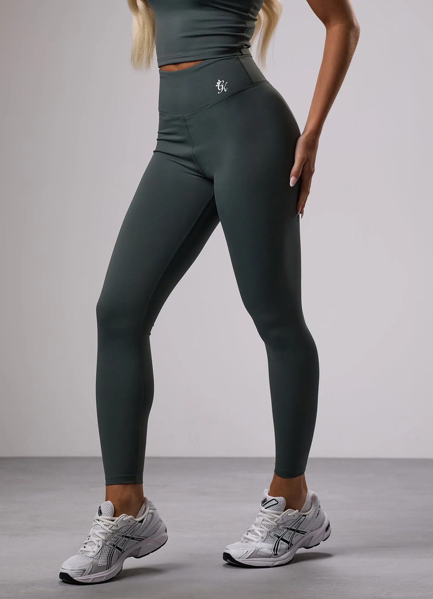 Gym King 365 Legging - Green Smoke