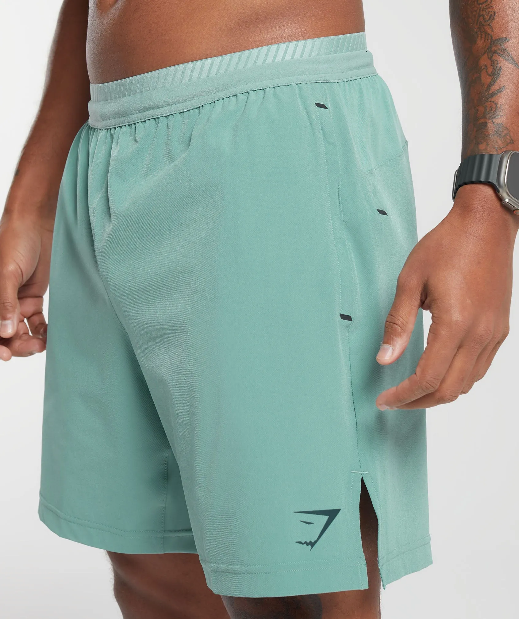 Gymshark Apex 7" Hybrid Shorts - Duck Egg Blue